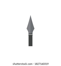 Spear logo and symbol vector design illustration