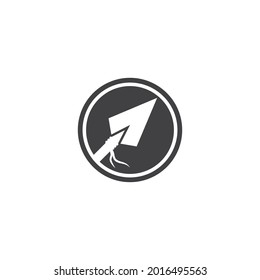 Ilustración del logotipo de Spear y del diseño del vector de símbolos