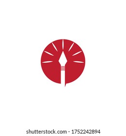 Naturaleza del símbolo vectorial de la plantilla de logotipo de voz