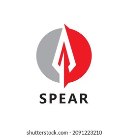 Spear logo vector design template 