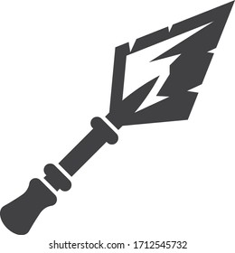 Spear Logo Vector Icon Design Stock Vector (Royalty Free) 1712545732 ...