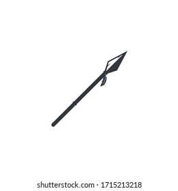 Spear logo vector icon illustration template design 