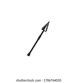 Spear logo vector icon illustration template design