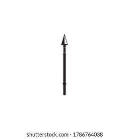Spear logo vector icon illustration template design