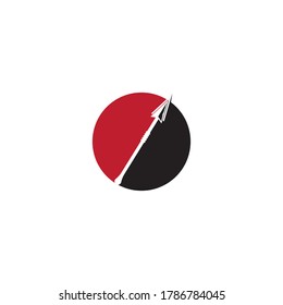 Spear logo vector icon illustration template design