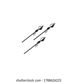 Diseño de la ilustración de iconos del vector del logotipo de Spear