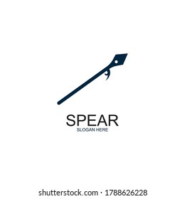 Spear logo vector icon illustration template design