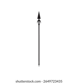 Spear silhouette vector flat illustration design