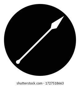 Spear simple icon. Flat desing