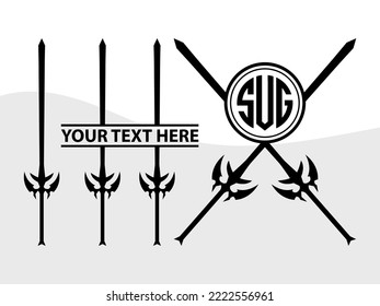 Spear SVG Printable Vector Illustration