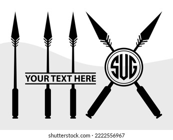 Ilustración de vectores grabables SVG Spear