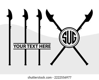 Ilustración de vectores grabables SVG Spear