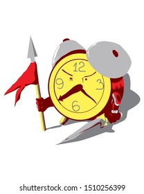 
spear and sword alarm clock