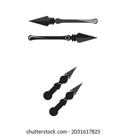 Spear Vector icon design illustration Template