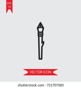 Spear vector icon, illustration symbol