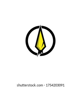 Speer-Vektorgrafik-Symbol Vorlage Design