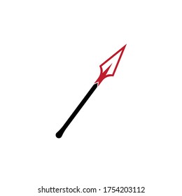 Speer-Vektorgrafik-Symbol Vorlage Design