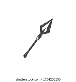 Spear vector illustration icon Template design