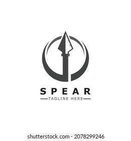 Spear vector illustration icon Template design