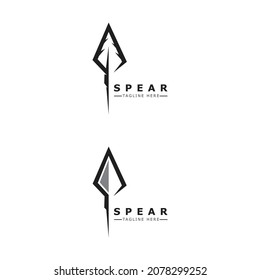 Spear vector illustration icon Template design