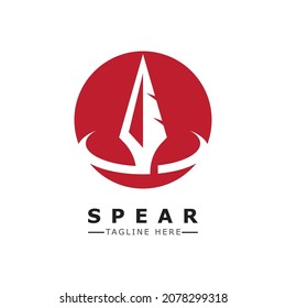 Speer-Vektorgrafik-Symbol Vorlage Design