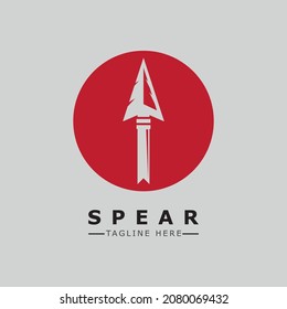 Spear vector illustration icon Template design