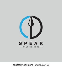 Spear vector illustration icon Template design