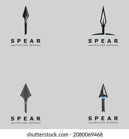 Spear vector illustration icon Template design