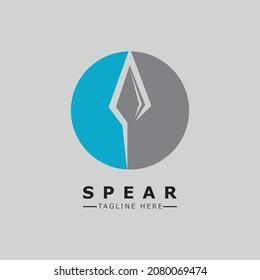 Icono de ilustración de vector Spear Diseño de plantilla