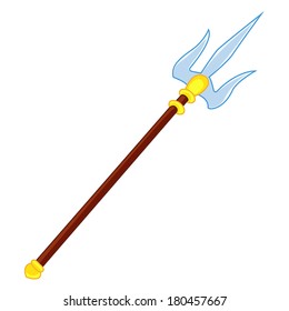 spear weapon  isolated illustration on white background