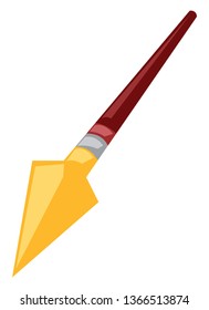 Eine Speerwaffe, Vektorgrafik oder Farbgrafik