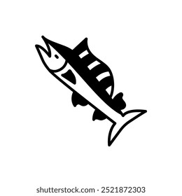 Spearfish Glyph Icon, Vector illustration
