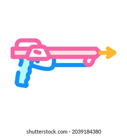 spearfishing underwater hobby color icon vector. spearfishing underwater hobby sign. isolated symbol illustration