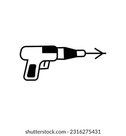 Icono de vector de glifo de pistón de punta que puede editar o modificar fácilmente


