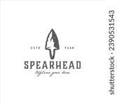 Spearhead Logo Design Vector Image