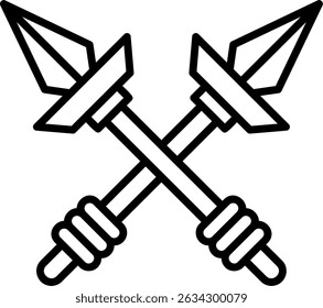 Spears Novo Vetor de Design de Ícone Criativo
