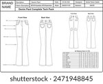 Spec Sheet design for fashion design