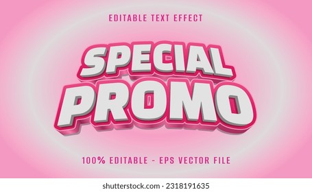 specail promo 3d text effect