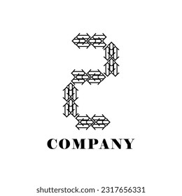 special 2 letter logo on white background, can be used for art companies, sports, etc