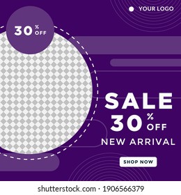 Special 30% discount for social media post templates and banner feed collections. eps vector 10 easy to use.