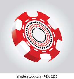 special 3d poker chip