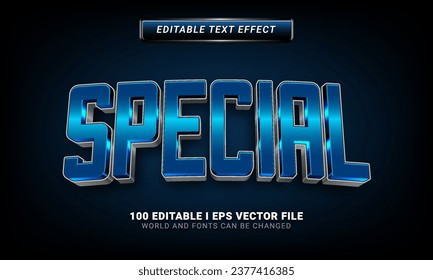 special 3d style text effect graphic style