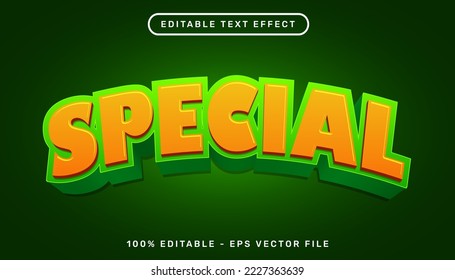 special 3d text effect and editable text effect