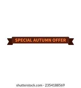 Sonderangebot im Herbst in brauner, rechteckiger Form, für das Marketing im Geschäftsverkehr

