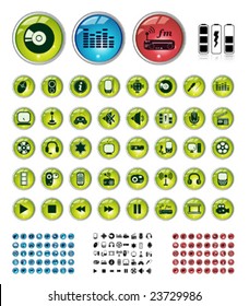 Special AV collection in 3 colors + AV symbols