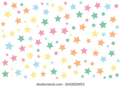 Fundo especial de estrelas coloridas, fundo branco
