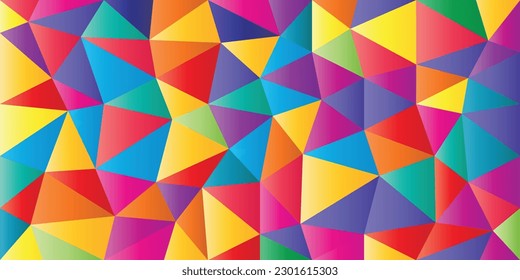 Special background of colored triangles
