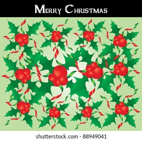 special background with holly berry