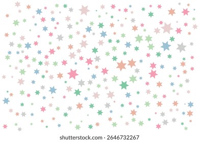 fundo especial de estrelas de cor pastel em um fundo branco