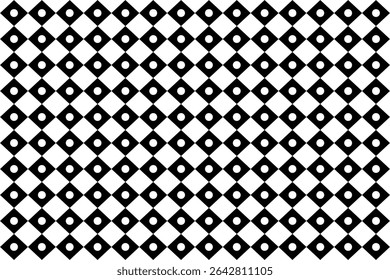 Besonderer Hintergrund von Quadraten und Kreisen, schwarz-weiß